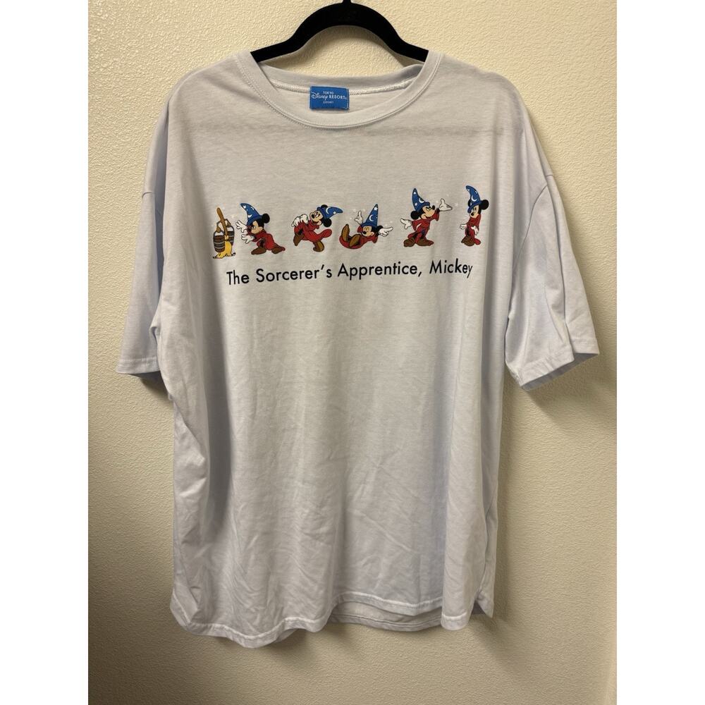 Tokyo Disney Resort 2023 Fantasia Sorcerer Mickey Shirt Ladies Size M-L 165-185